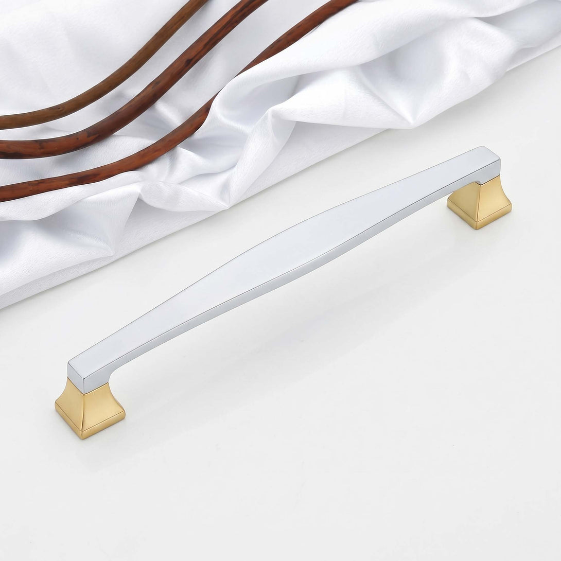 Modern Tapered Bar Two-Tone Cabinet & Wardrobe Handles comes with Comf