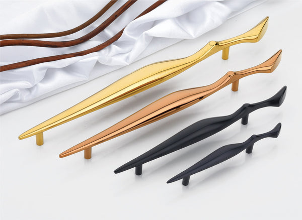 Modern Twisted/Faceted Bar Cabinet & Wardrobe Handles