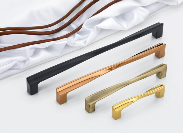 Modern Twisted/Faceted Bar Cabinet & Wardrobe Handles