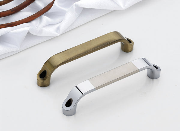 Modern Flat-Top Curved Cabinet & Wardrobe Handles