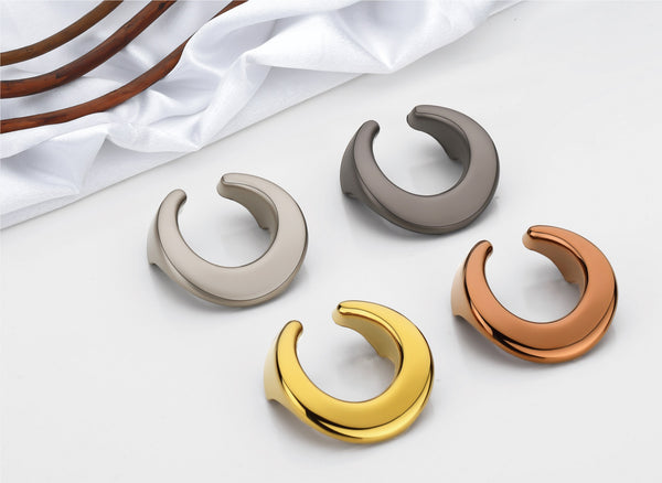 Modern Crescent Finger Pull Drawer Knobs