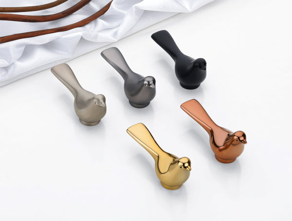 Artistic Bird-Shaped Drawer Knobs