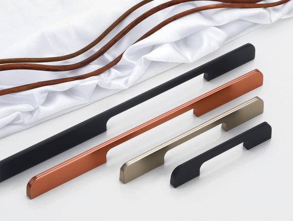 Modern Grooved Bar Cabinet & Wardrobe Handles