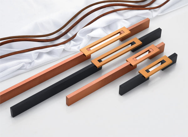 Modern Two-Tone Cabinet & Wardrobe Handles