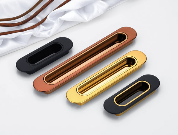 Contemporary Two-Tone Sliding Handles