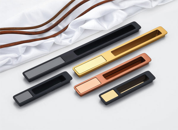 Contemporary Two-Tone Sliding Handles