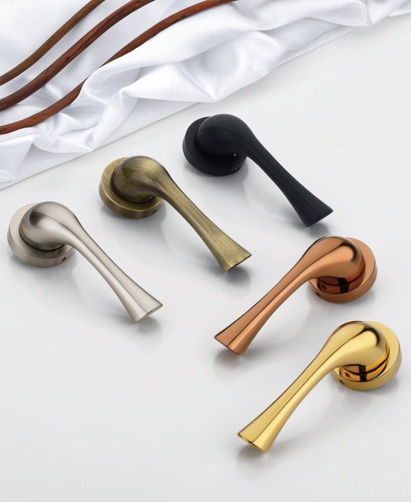 Della Mortise Handle Set - Elegant Rose Pattern