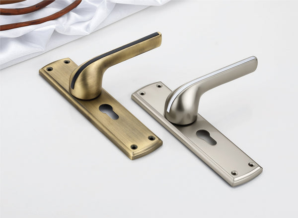 Parth Mortise Handle Set - Modern Plate Pattern