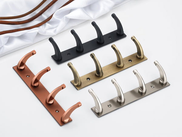Versatile Wall Peg Racks - Multi-Finish Single Pin Hooks