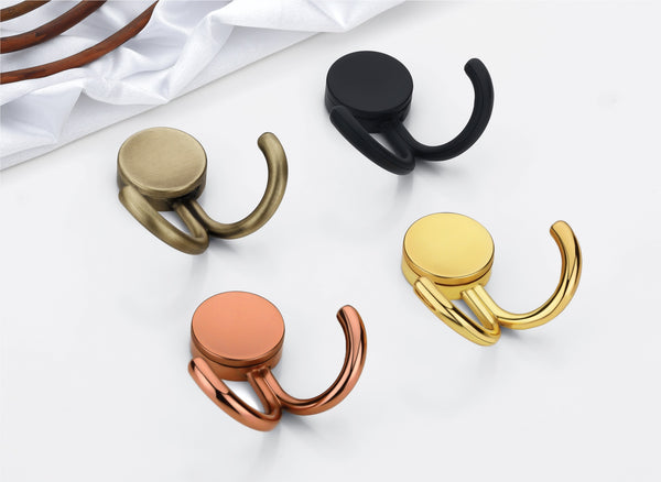 Stylish Double Wall Pegs - Assorted Finishes
