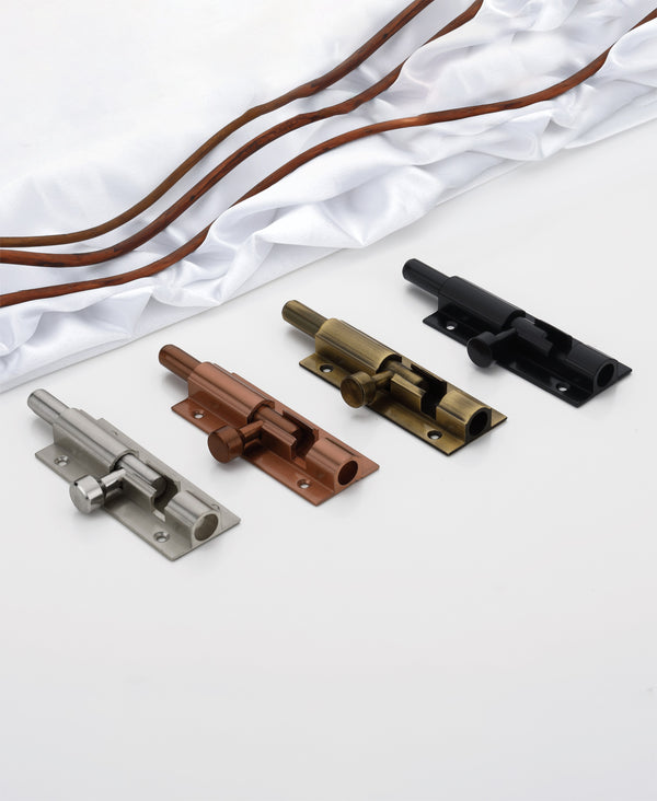 Premium Aluminium Tower Bolt with 12mm Steel Rod