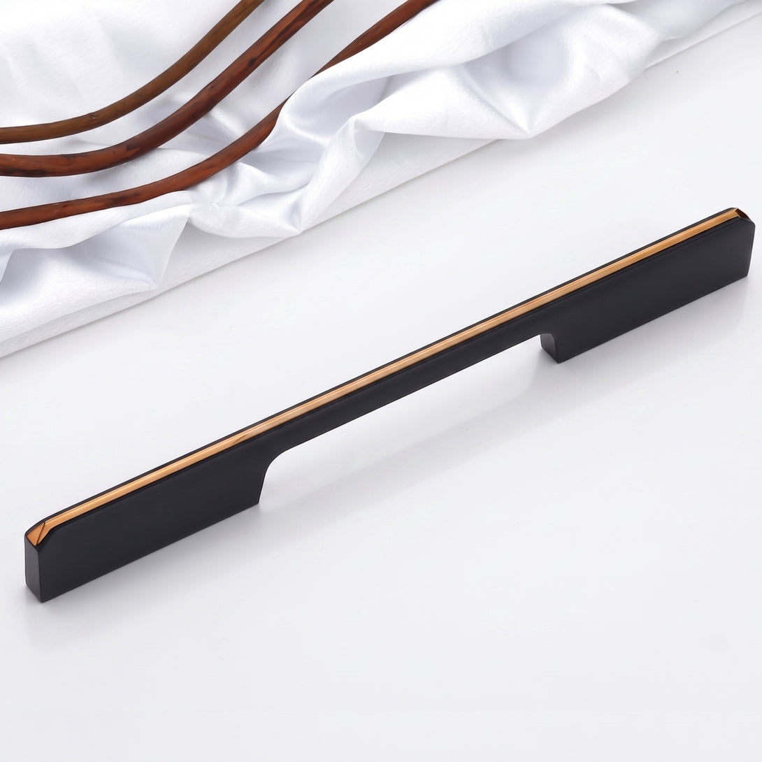 Modern Two-Tone Grooved Cabinet & Wardrobe Handles comes with PVD Coat