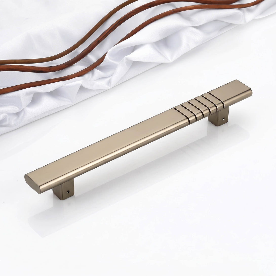 Grooved Designer Pull Handles with Minimalist Grooved Detailing Premiu