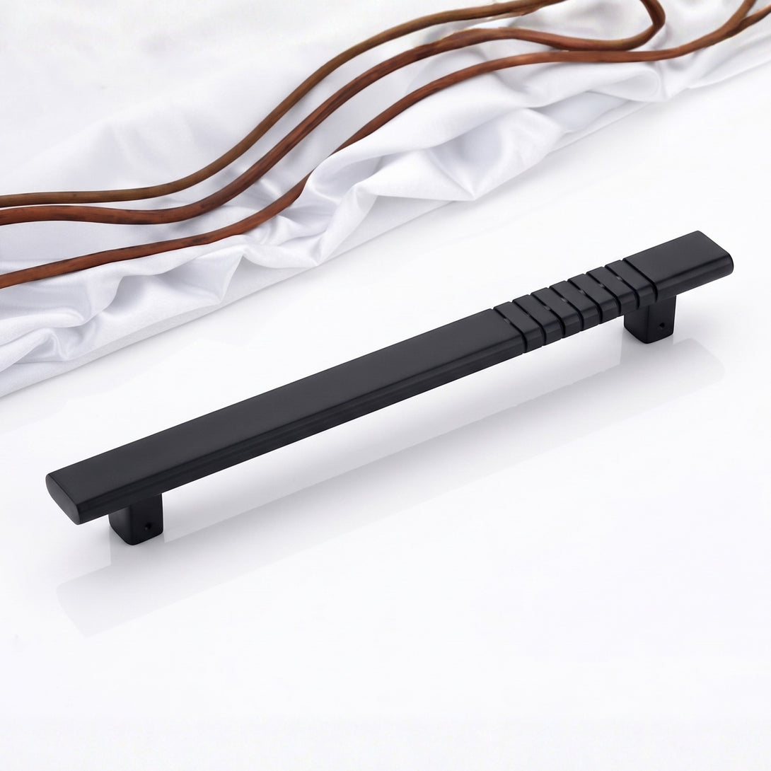 Grooved Designer Pull Handles with Minimalist Grooved Detailing Premiu