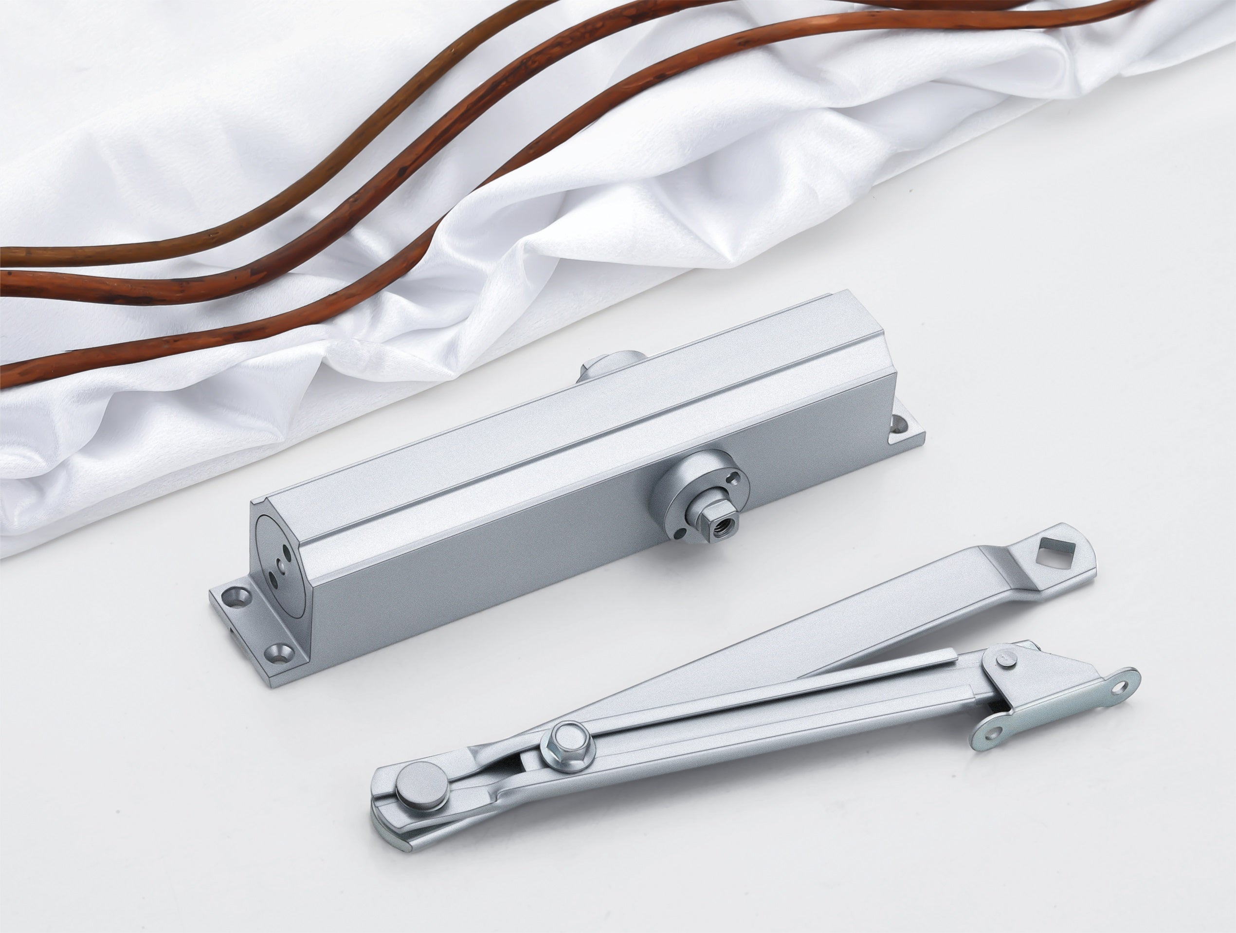 90° Hold Open Door Closer | Adjustable, Durable & Elegant Dual Finish ...