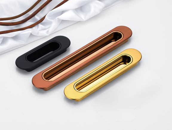 Contemporary Two Tone Recessed Sliding Door Handles | Durable ...