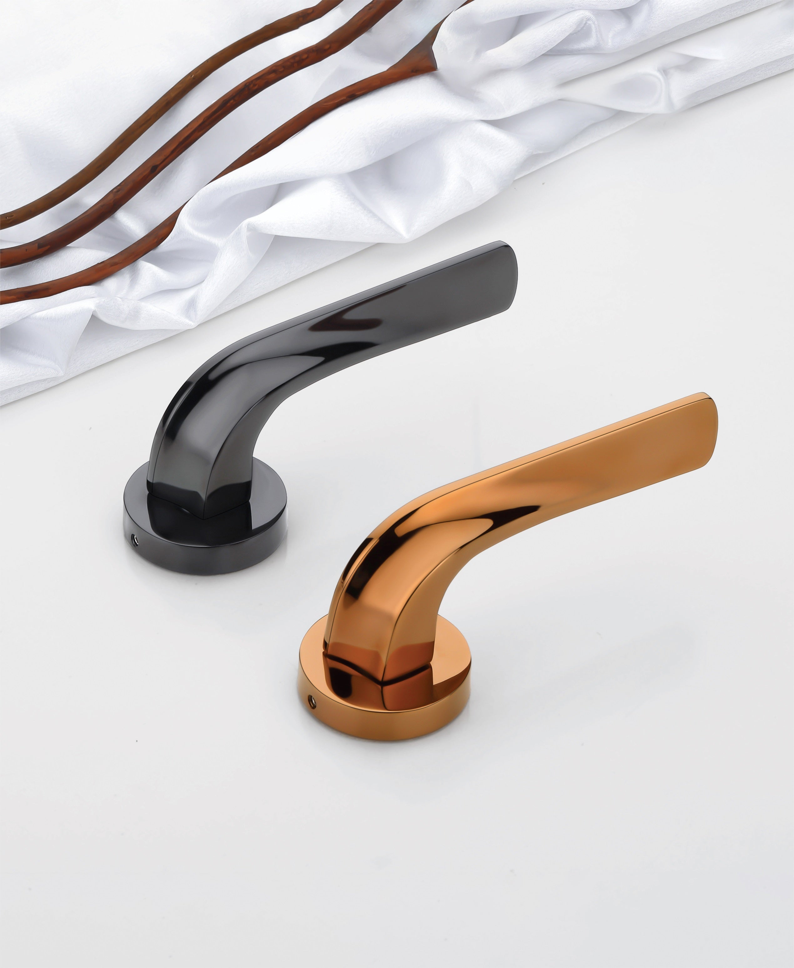 Miller Mortise Handle Set with Elegant Rose Pattern, High Build Qualit