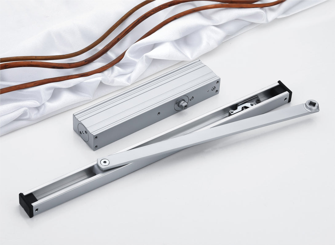 Premium Concealed Door Closer – Adjustable Silent SS Anodized Finish