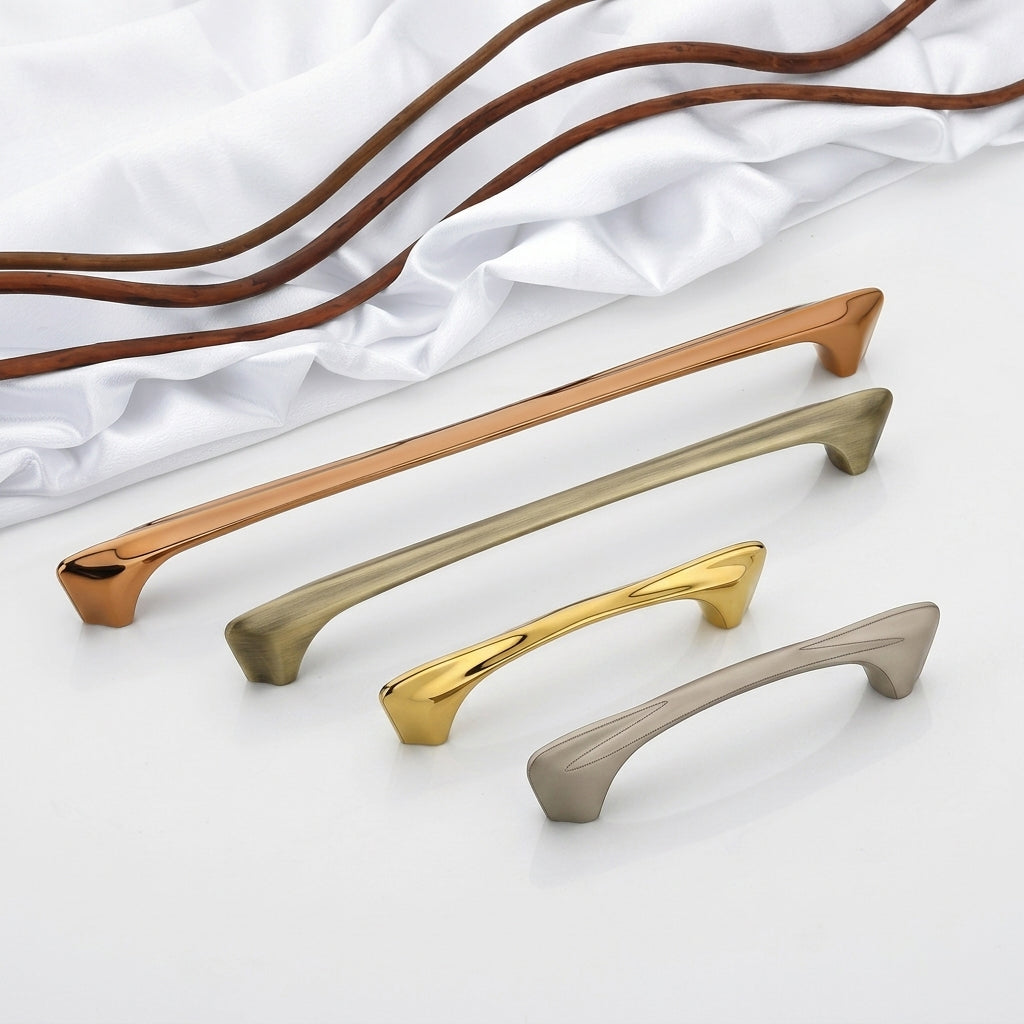 Classic Curved Cabinet & Wardrobe Handles | Durable Premium Finish ...